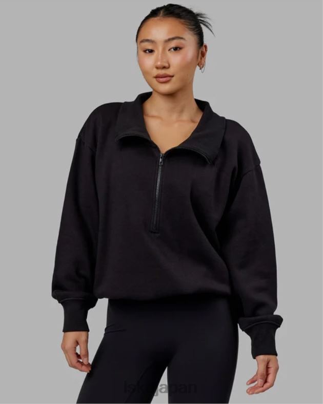 ウィンドダウン 1/4 ジップ セーター - ブラック LSKD 女性 衣服 082HP342