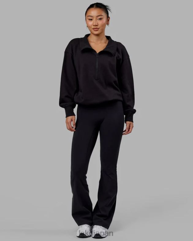 ウィンドダウン 1/4 ジップ セーター - ブラック LSKD 女性 衣服 082HP342