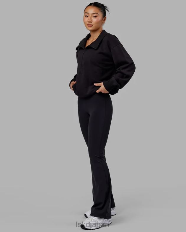 ウィンドダウン 1/4 ジップ セーター - ブラック LSKD 女性 衣服 082HP342