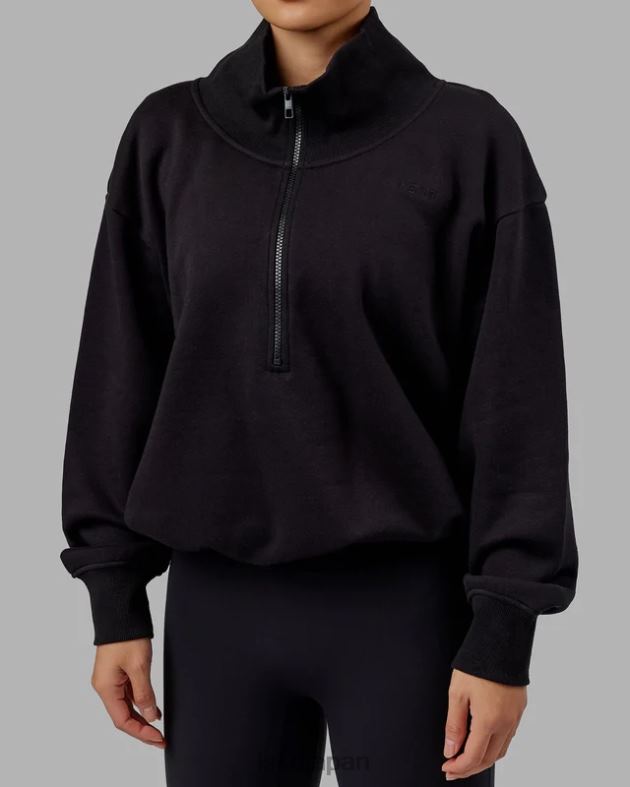 ウィンドダウン 1/4 ジップ セーター - ブラック LSKD 女性 衣服 082HP342