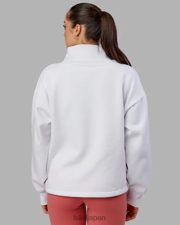 ウィンドダウン 1/4 ジップ セーター - ホワイト LSKD 女性 衣服 082HP344