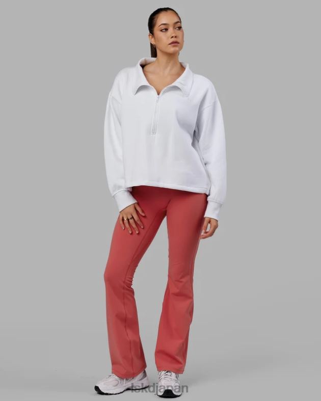 ウィンドダウン 1/4 ジップ セーター - ホワイト LSKD 女性 衣服 082HP344