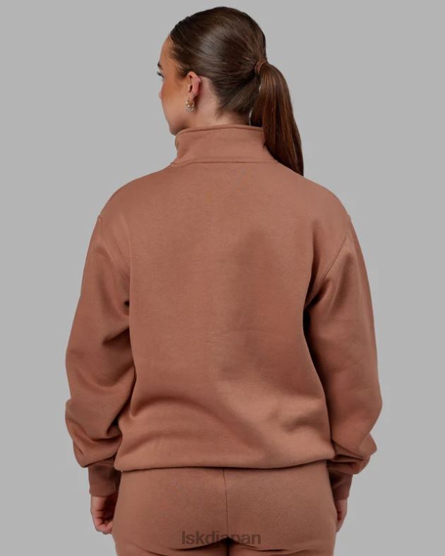 ファンダメンタルズ 1/4 ジップセーター - ローアンバー LSKD ユニセックス 衣服 082HP424