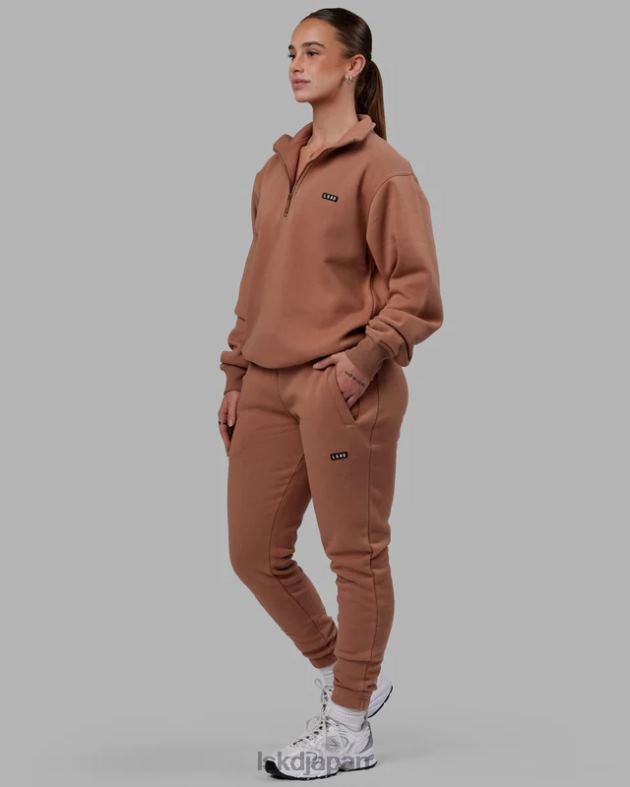 ファンダメンタルズ 1/4 ジップセーター - ローアンバー LSKD ユニセックス 衣服 082HP424