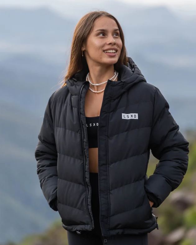 ロースト パファー ジャケット 23 - ブラック LSKD 女性 衣服 082HP469