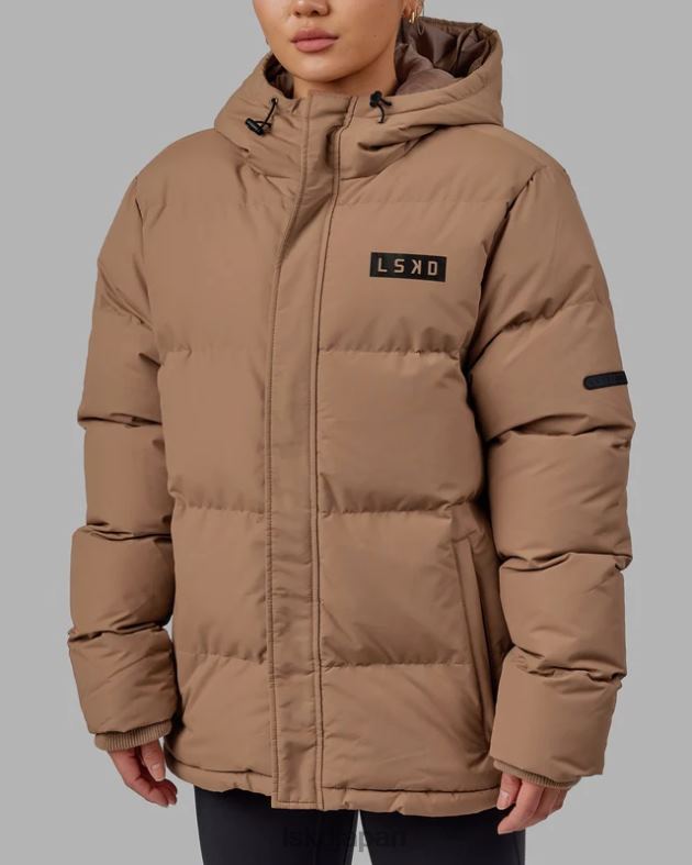 ロースト パファー ジャケット オーバーサイズ 23 - ロー アンバー LSKD ユニセックス 衣服 082HP486