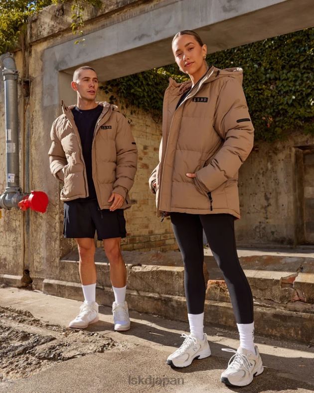 ロースト パファー ジャケット オーバーサイズ 23 - ロー アンバー LSKD ユニセックス 衣服 082HP486