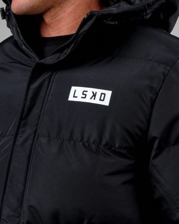 ロースト パファー ジャケット オーバーサイズ 23 - ブラック LSKD ユニセックス 衣服 082HP497