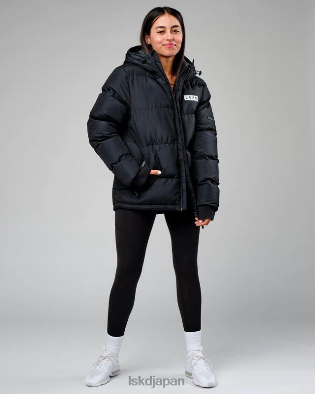 ロースト パファー ジャケット オーバーサイズ 23 - ブラック LSKD ユニセックス 衣服 082HP497