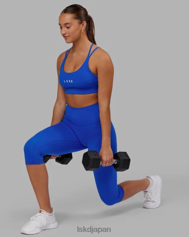 フュージョン 3/4 レギンス - ストロングブルー LSKD 女性 衣服 082HP705