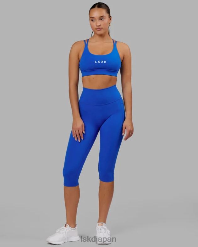 フュージョン 3/4 レギンス - ストロングブルー LSKD 女性 衣服 082HP705