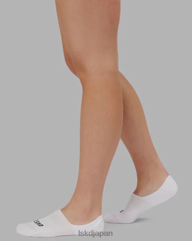 パフォーマンス ノーショー 3 パック ソックス - ホワイト LSKD ユニセックス アクセサリー 082HP861