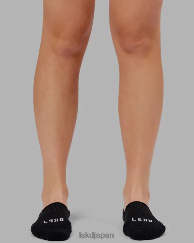 パフォーマンス ノーショー 3 パック ソックス - ブラック LSKD ユニセックス アクセサリー 082HP865