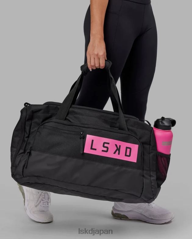 レップ ダッフルバッグ 50L - ブラック - フラミンゴ LSKD ユニセックス アクセサリー 082HP883
