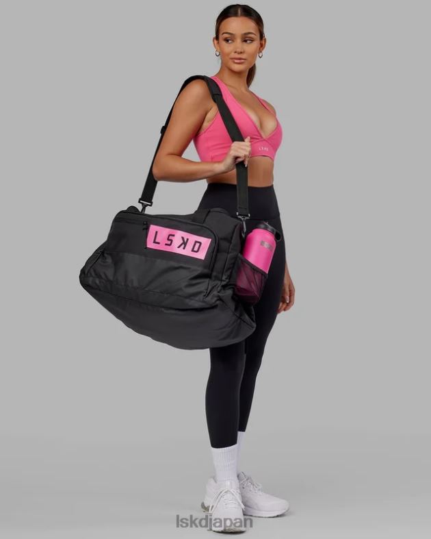 レップ ダッフルバッグ 50L - ブラック - フラミンゴ LSKD ユニセックス アクセサリー 082HP883