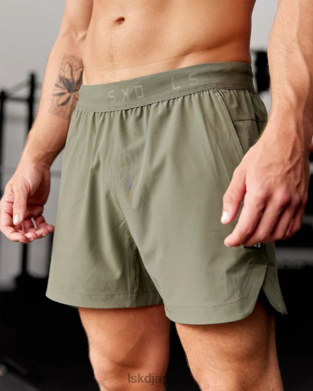 コンペティション 5 インチ パフォーマンス ショート - オリーブ フェード LSKD 男性 衣服 082HP1120