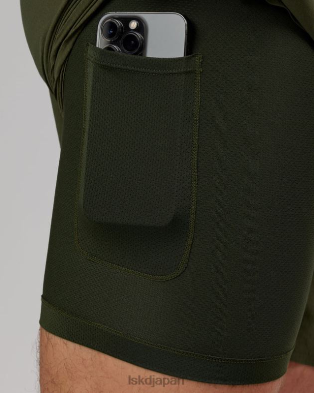 ウルトラエア 6 インチ裏地付きパフォーマンス ショート - 森の夜 LSKD 男性 衣服 082HP1081