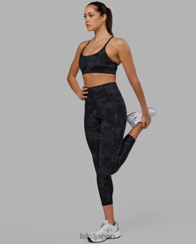 フュージョン 7/8 レギンス - ブラックカモ LSKD 女性 衣服 082HP552