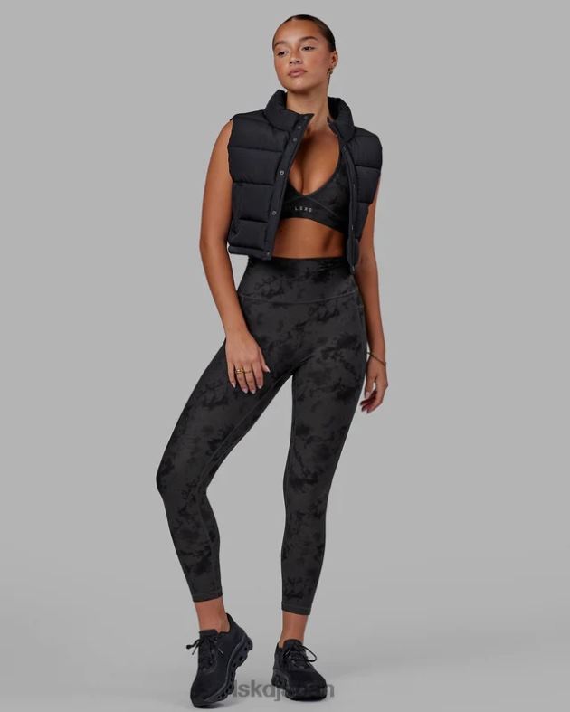 フュージョン 7/8 レギンス - ブラックタイダイ LSKD 女性 衣服 082HP610