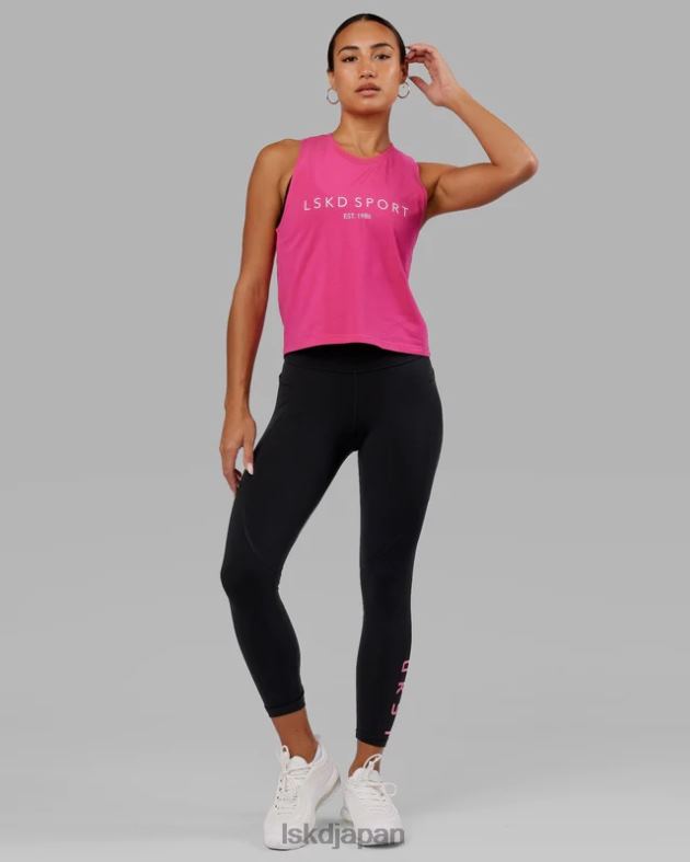 レップ 7/8 レギンス - ブラックフラミンゴ LSKD 女性 衣服 082HP622