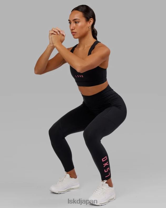 レップ 7/8 レギンス - ブラックフラミンゴ LSKD 女性 衣服 082HP622