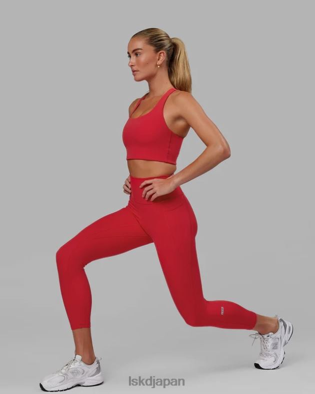 フュージョン 7/8 レギンス - スカーレット LSKD 女性 衣服 082HP631