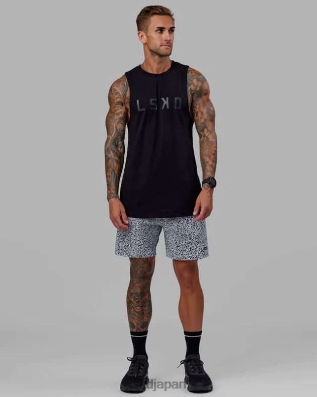 レップ 7 インチ パフォーマンス ショート - スポッティ ホワイト ブラック LSKD 男性 衣服 082HP1061