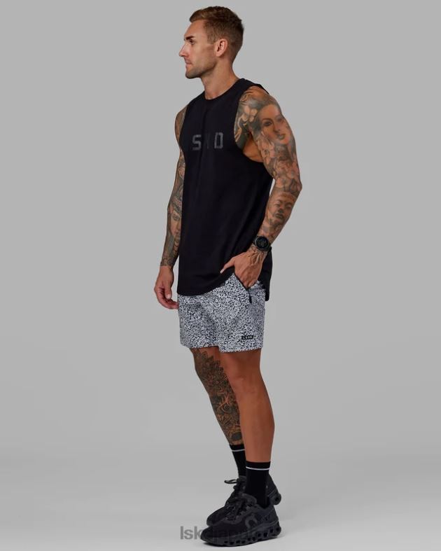 レップ 7 インチ パフォーマンス ショート - スポッティ ホワイト ブラック LSKD 男性 衣服 082HP1061