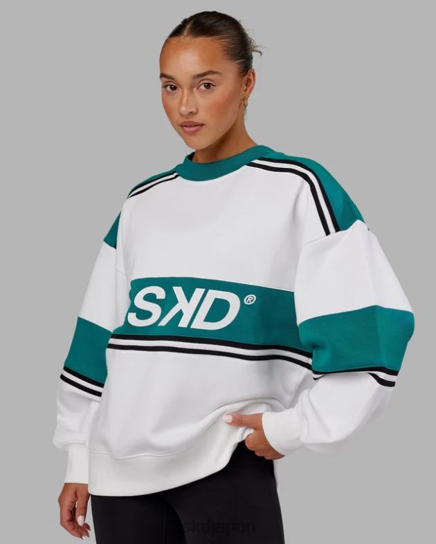 Aチームセーターオーバーサイズ - ホワイトディープレイク LSKD ユニセックス 衣服 082HP355