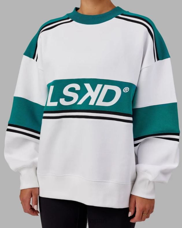 Aチームセーターオーバーサイズ - ホワイトディープレイク LSKD ユニセックス 衣服 082HP355