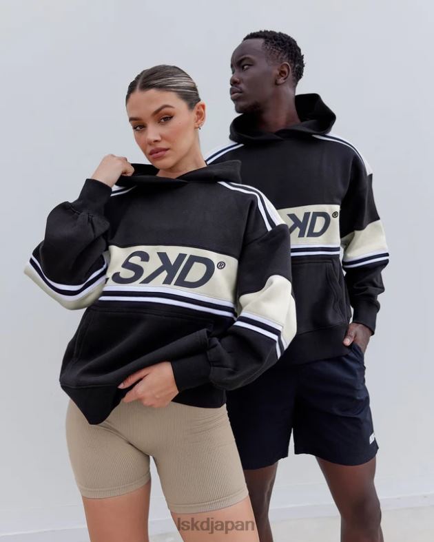 A-チーム パーカー オーバーサイズ - ブラックボーン LSKD ユニセックス 衣服 082HP388