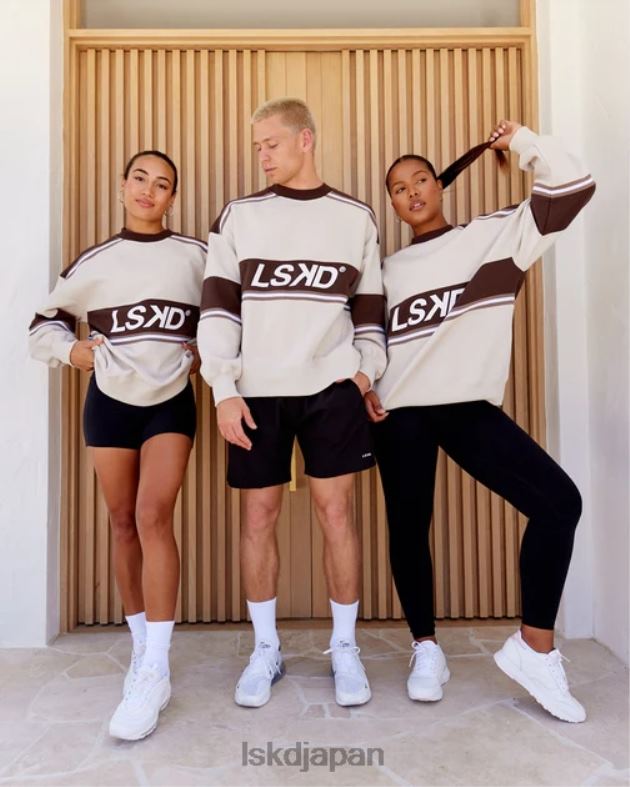 A-チーム セーター オーバーサイズ - ホワイトディープトープ LSKD ユニセックス 衣服 082HP410