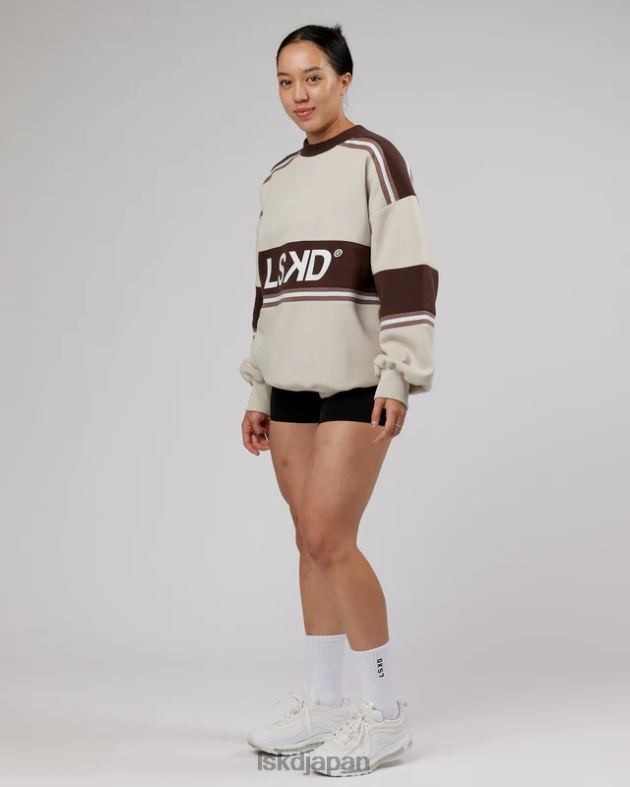 A-チーム セーター オーバーサイズ - ホワイトディープトープ LSKD ユニセックス 衣服 082HP410