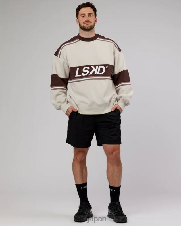 A-チーム セーター オーバーサイズ - ホワイトディープトープ LSKD ユニセックス 衣服 082HP410