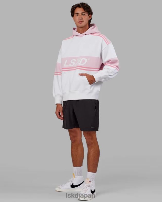 A-チーム パーカー オーバーサイズ - ホワイトペタルピンク LSKD ユニセックス 衣服 082HP452