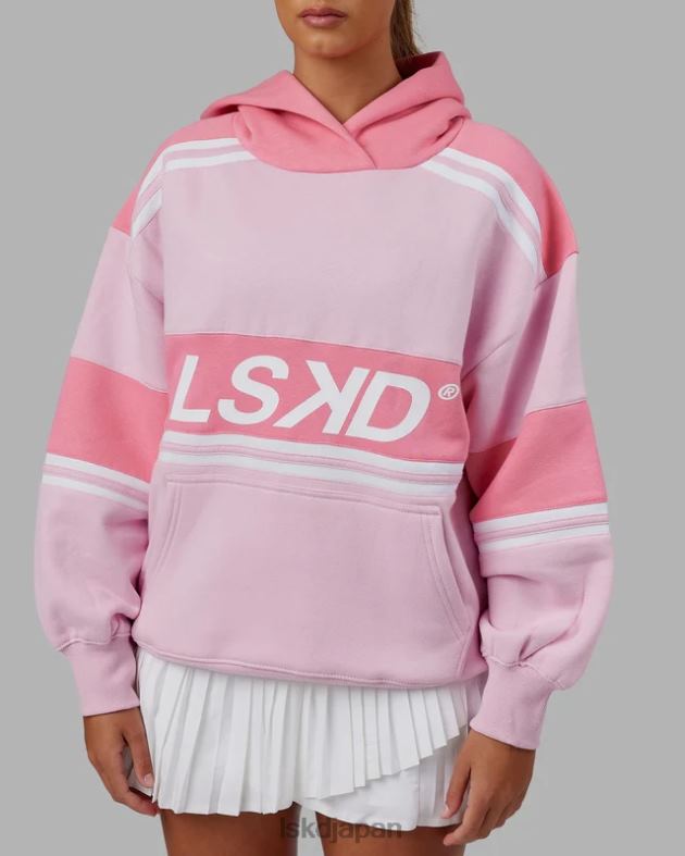 A-チーム パーカー オーバーサイズ - ペタル ピンク-ピオニー ピンク LSKD ユニセックス 衣服 082HP454