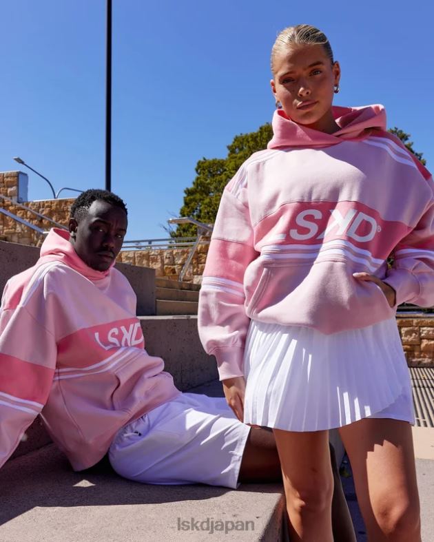 A-チーム パーカー オーバーサイズ - ペタル ピンク-ピオニー ピンク LSKD ユニセックス 衣服 082HP454