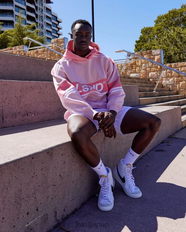 A-チーム パーカー オーバーサイズ - ペタル ピンク-ピオニー ピンク LSKD ユニセックス 衣服 082HP454