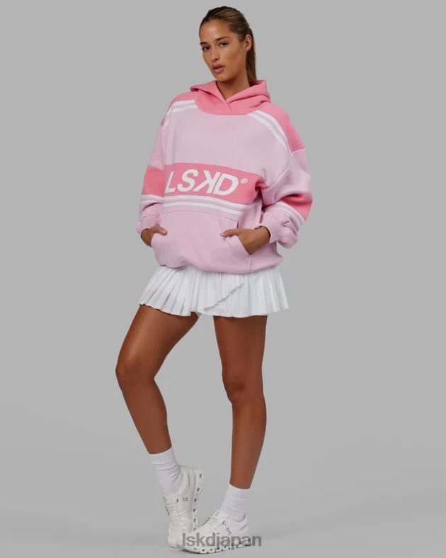 A-チーム パーカー オーバーサイズ - ペタル ピンク-ピオニー ピンク LSKD ユニセックス 衣服 082HP454