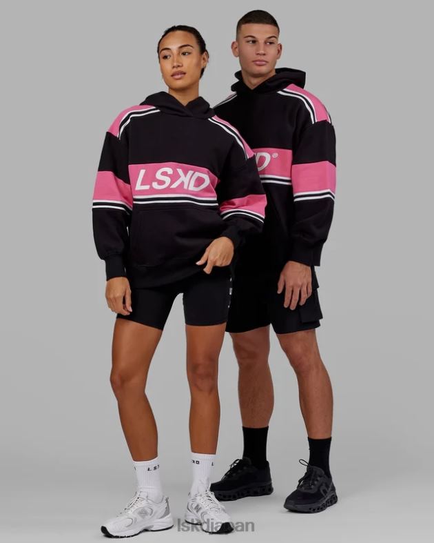 A-チーム パーカー オーバーサイズ - ブラックフラミンゴ LSKD ユニセックス 衣服 082HP459