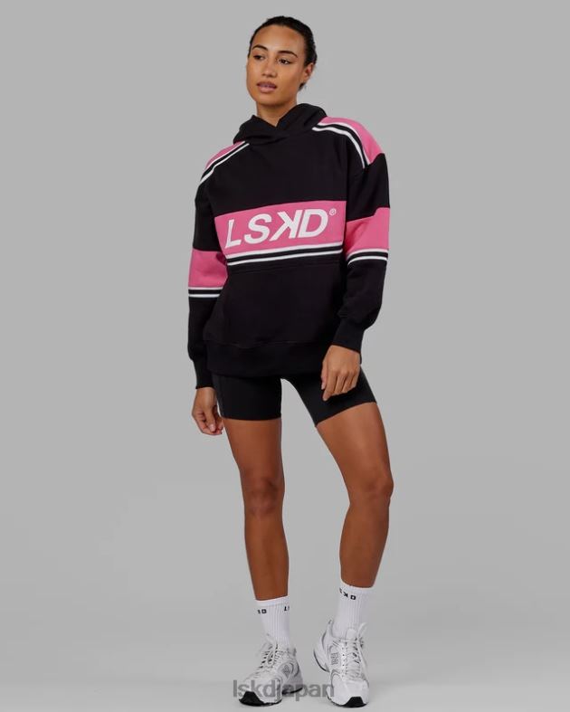 A-チーム パーカー オーバーサイズ - ブラックフラミンゴ LSKD ユニセックス 衣服 082HP459