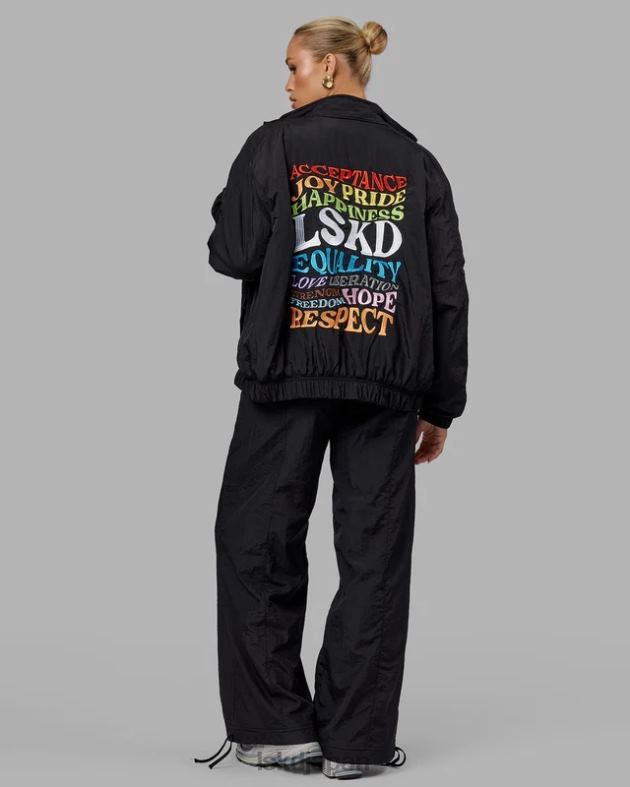 Amplify ボンバー ジャケット - ブラック LSKD ユニセックス 衣服 082HP494