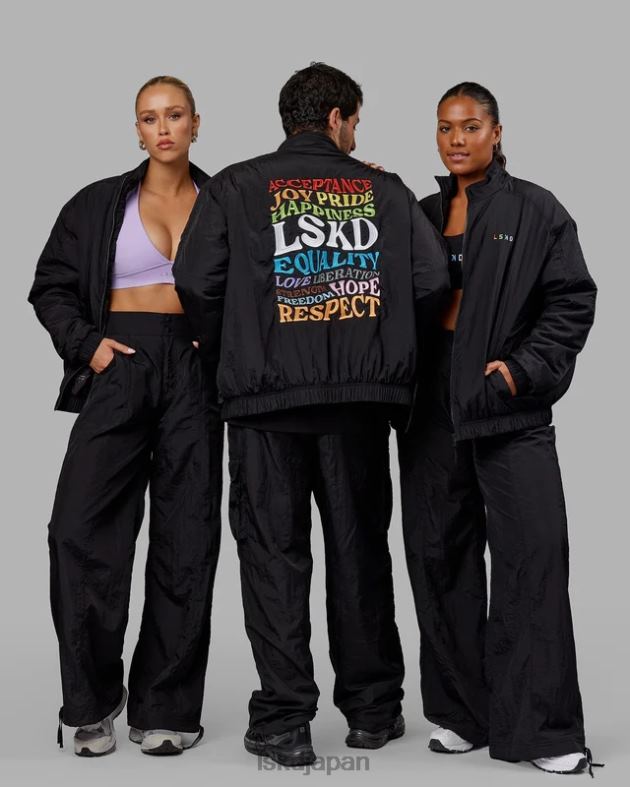 Amplify ボンバー ジャケット - ブラック LSKD ユニセックス 衣服 082HP494