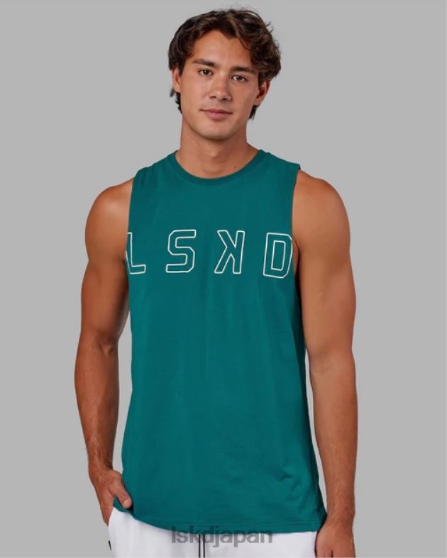 エキスパンド FLXCOTTON トレーニング フィット タンク - ディープ レイク LSKD 男性 衣服 082HP1004