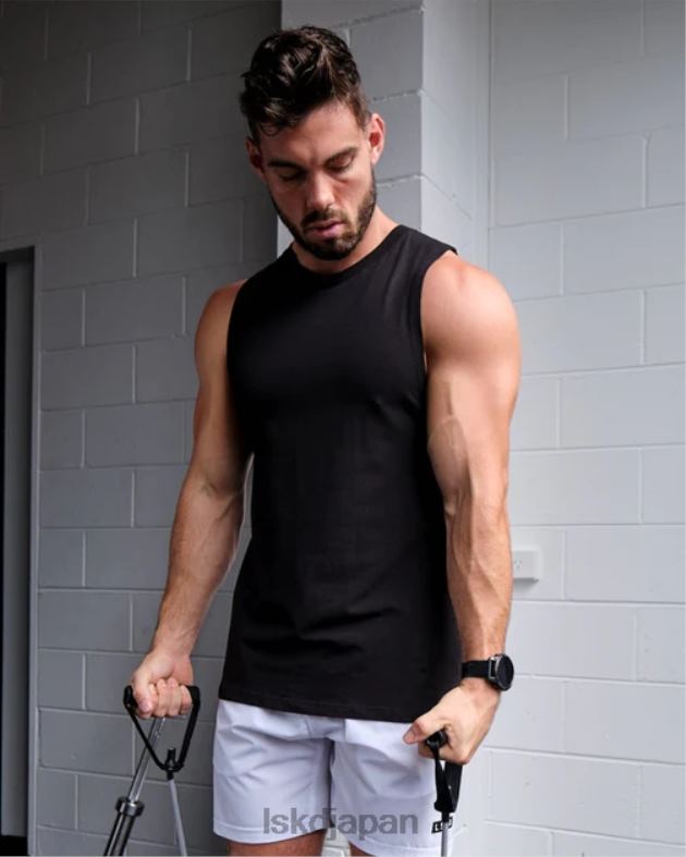 ライバル FLXCOTTON トレーニング フィット タンク - ブラック LSKD 男性 衣服 082HP1015