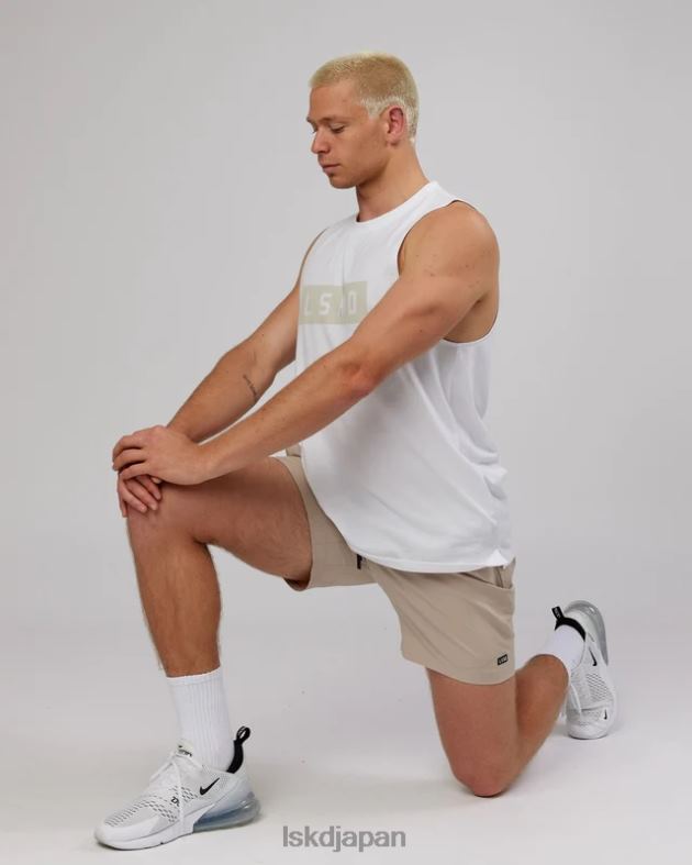 ストレングス FLXDRY トレーニング フィット パフォーマンス タンク - ホワイトトープ LSKD 男性 衣服 082HP1025