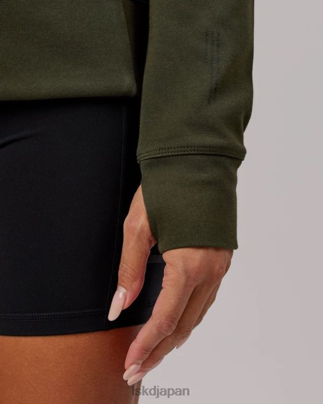 アスリート フォージドフリース ジップスルー パーカー - Forest Night LSKD 女性 衣服 082HP348