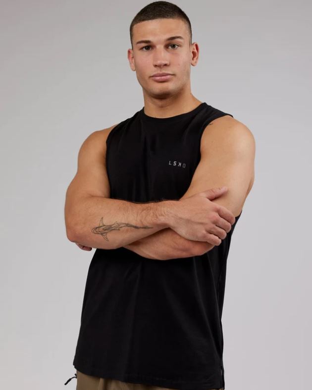 デラックス ピマフレックス タンク - ブラック LSKD 男性 衣服 082HP1010