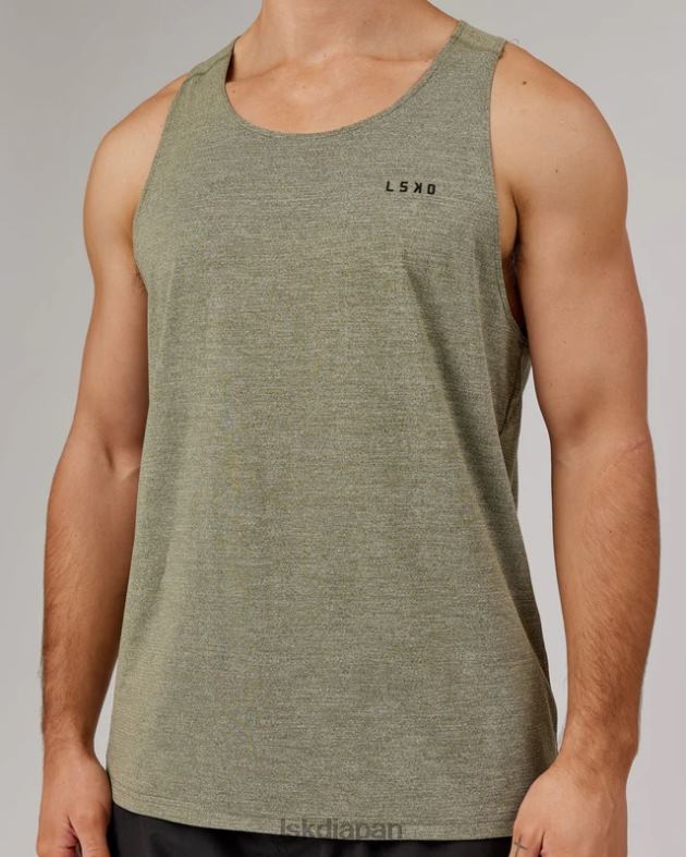 パフォーム ヴェイパーフレックス タンク - オリーブマール LSKD 男性 衣服 082HP1014