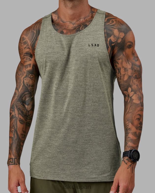 パフォーム ヴェイパーフレックス タンク - オリーブマール LSKD 男性 衣服 082HP1014